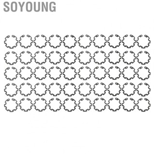 Soyoung AC Compressor Clutch Snap Ring Set  50 PCS Black AC Compressor Clutch Snap Ring Precise 1.3mm Thickness Sturdy Structure  for 10S AC Compressor