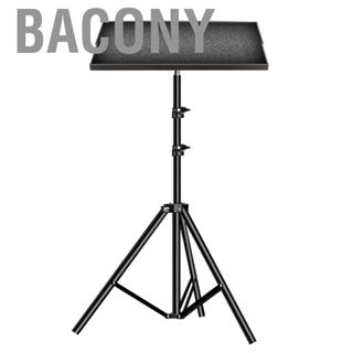 Bacony Projector Tripod Stand Metal Collapsible Strong Bearing   Tripod with Metal Folding Tray 1.6m/5.2ft  Metal Folding Tray Type D