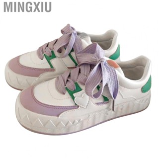 Mingxiu Women Casual Shoes  Refreshing Color Matching Sweat Absorbing Soft Rubber Sole Women Sneaker  for Shopping