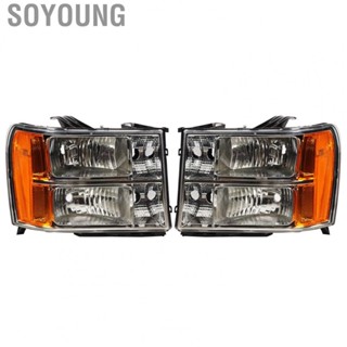 Soyoung 2502283   Headlights Sealed Durable Structure Exquisite Surface  for Sierra 1500 2500HD 3500HD