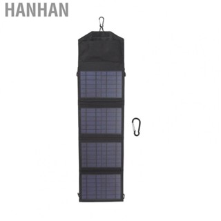 Hanhan Portable Solar  14W Foldable Dual USB Solar Panel With Hooks 5V