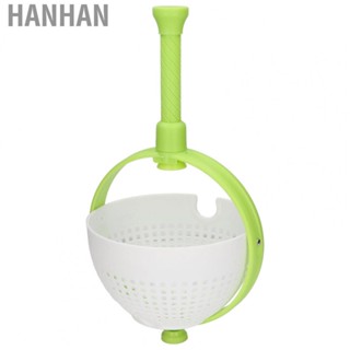 Hanhan Colander Easy To Use Non Scratch Space Saving Portable Salad Spinner Bowl for Pasta