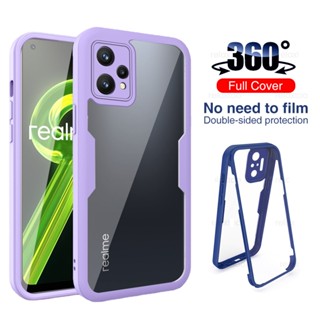 360°เคสโทรศัพท์มือถือ ป้องกัน กันตก ป้องกัน ด้านหน้า และด้านหลัง สองด้าน สําหรับ Realme 9 Pro Plus 9i 4G 9 9i 9Pro 9Pro+ 9ProPlus