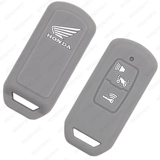 เคสกุญแจรีโมตซิลิโคน 2 ปุ่ม สําหรับรถจักรยานยนต์ Honda Scoopy 2023 ADV 160 PCX 160 Vario 160 125 Forza 350 Lead 125 Vision Airblade