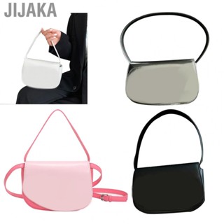 Jijaka Korean Shoulder Bag  Soft Light Simple Single Shoulder Bag PU Leather Vibrant Color  for Shopping