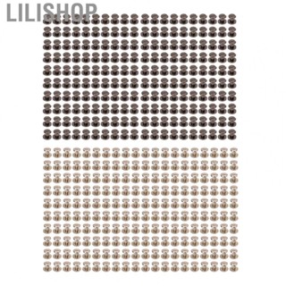 Lilishop 200 Sets  Binding Screw Brass Round Flat Head Metal Chicago Binding Screws