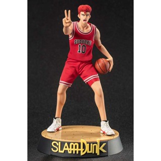 [โปรโมชั่น] โมเดลฟิกเกอร์ รูปปั้นทิวทัศน์ Slam Dunk Xiangbei Sakuragi Flower Road Kaede Rukawa 1/8 24 ซม.