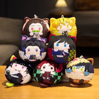 ตุ๊กตาฟิกเกอร์ Demon Slayer Kimetsu No Yaiba Ball Rengoku Kyoujurou Akaza Enmu Nezuko ของเล่นสําหรับเด็ก