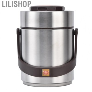 Lilishop 1500ml Stainless Steel Vacuum Insulation Lunch Box Leakproof  Container WT