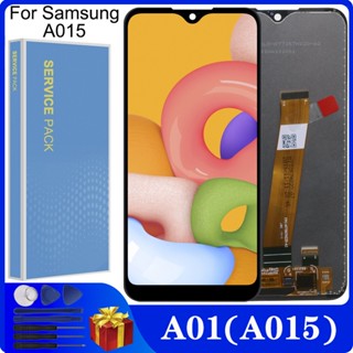 อะไหล่หน้าจอสัมผัส LCD 5.7 นิ้ว A015 แบบเปลี่ยน สําหรับ Samsung Galaxy A01 A015F A015G A015DS