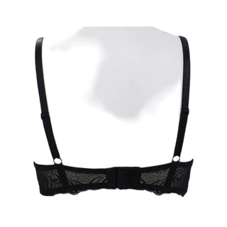 Annebra บราไร้โครง ฟองน้ำยางพารา ตะขอหลัง Lace Wireless Latex Mold Bra รุ่น AB1-618 สีดำ, สีเนื้อ