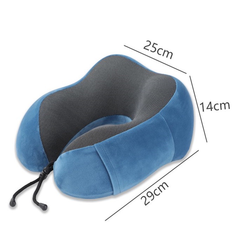 หมอนรองคอ Memory Foam ม้วนเก็บได้ หมอนรองคอเพื่อสุขภาพ แบบพกพา