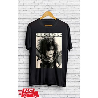 เสื้อยืด พิมพ์ลาย Siouxsie And The Banshees Sioux Band สีดํา สําหรับผู้ชาย 2023