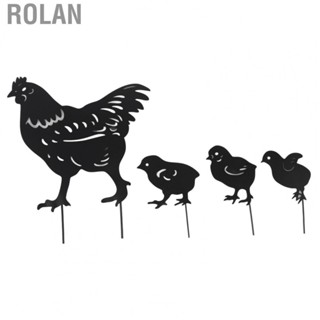 Rolan 4Pcs Hen Chicken Hollow  Design Cute Hen Chicken Design MU