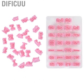 Dificuu 26pcs Fondant Cake Mold Soft Easy Demoulding Heat Resisting Number Cake Mold