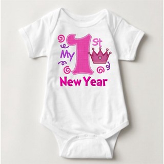 Baby My First New Years Holiday Onesie - Princess XVZ7