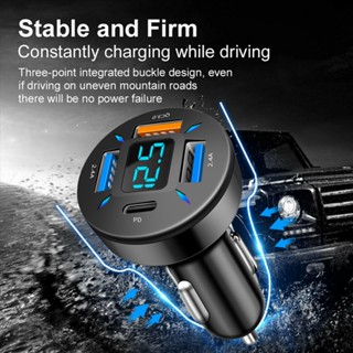 ⚡READYSTOCK⚡Car Charger Voltage Monitoring Aluminum Alloy+PC Car Cigar Charger Lighter