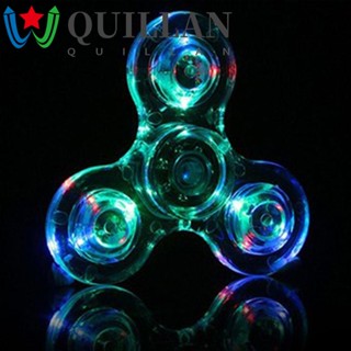 Quillan ของเล่นสปินเนอร์ มีไฟ LED เปลี่ยนสีได้ บรรเทาความเครียด 1 ชิ้น