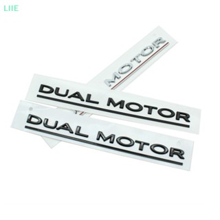 Li DUAL MOTOR สติกเกอร์ตราสัญลักษณ์ตัวอักษร สําหรับติดตกแต่งรถยนต์ Tesla Model 3