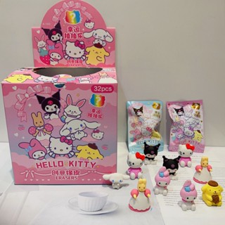 Kawaii Sanliou ยางลบ ลายการ์ตูน Hello Kitty เครื่องเขียน สําหรับนักเรียน สุ่มสี