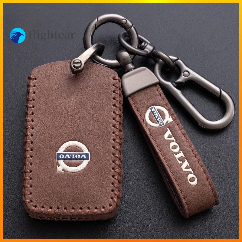 เคสกุญแจรีโมทรถยนต์ แบบหนัง คุณภาพสูง สําหรับ Volvo xc60 s90 s60 xc90 v40 v90 s60l xc40