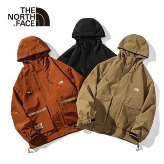 Thenorthface เสื้อแจ็กเก็ต มีฮู้ด ทรงหลวม แนวสตรีท คลาสสิก เรโทร ของแท้ 100% แฟชั่นสําหรับทุกเพศ