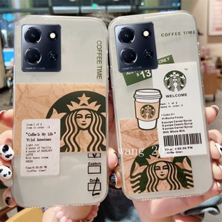 [พร้อมส่ง] ใหม่ เคสโทรศัพท์มือถือ ซิลิโคนนิ่ม แบบใส ลาย Starbucks น่ารัก สร้างสรรค์ สําหรับ Infinix Note 30 Pro VIP 30i Hot 30 Play NFC Smart 7 Plus HD 4G 5G