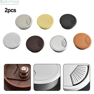 【Big Discounts】Hole Cover Cable Table 2pcs ABS Plastic Computer Desk Decorate Furniture#BBHOOD