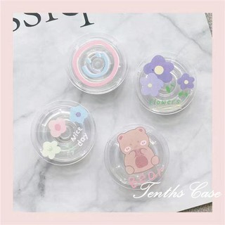 ถุงลมนิรภัย แบบตั้งโต๊ะ ปรับขนาดได้ ลายดอกไม้ หมีน้อยน่ารัก เพื่อความปลอดภัย