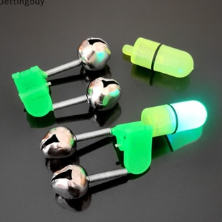 [Jettingbuy] ใหม่ พร้อมส่ง คลิปกระดิ่งเตือนปลากินเหยื่อ แบบคู่ มีไฟ Led สําหรับตกปลากลางคืน 10 ชิ้น