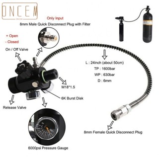 【ONCEMOREAGAIN】Valve Regulator PCP Pressure Regulator SCBA Spring Switch Tube Valve Dual