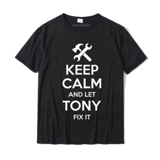 เสื้อยืด พิมพ์ลายคําคม TONY Fix ขนาดใหญ่ เหมาะกับของขวัญวันเกิด แฟชั่นสําหรับผู้ชาย