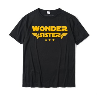 เสื้อยืดลําลอง ผ้าฝ้าย แขนสั้น พิมพ์ลาย Wonder Sister ขนาดใหญ่ สําหรับผู้ชาย นักเรียน ลดราคา