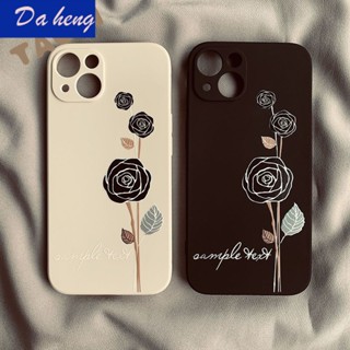 เคสป้องกันโทรศัพท์มือถือ กันกระแทก กันรอยขีดข่วน ลายดอกไม้ สําหรับ Iphone 13 12 14Pro 11XR Xs 78P AS9S