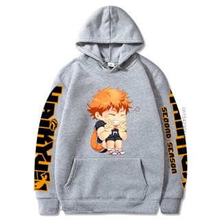 Haikyuu No. 10 Hinata Shoyo เสื้อกันหนาว เสื้อฮู้ด แบบสวมหัว ขนาดใหญ่ 4XL แฟชั่นสไตล์ฮิปฮอป สําหรับผู้ชาย