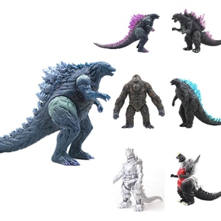 Stock Godzilla VS King Kong action character animal dinosaur gorilla toy 17cm 7 inch abdominal muscle puzzle monster enamel doll toy model ornaments