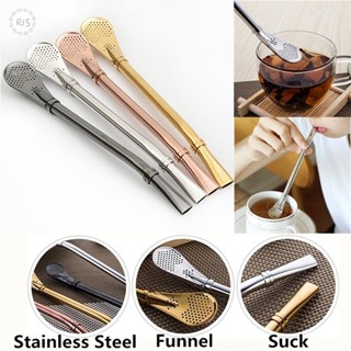 Stainless Steel Tea Drinking Yerba Mate Straw Gourd Bombilla Filter Spoon Tea Tools