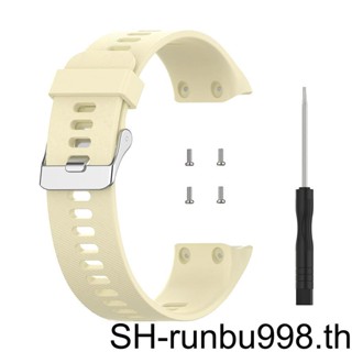 (runbu) สายนาฬิกาข้อมือ สีฟ้า สําหรับ Garmin Forerunner 35 30 35J ForeAthlete 35J