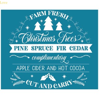 แผ่นป้ายผ้าไหม พิมพ์ลาย Love Pine Spruce Fir Cedar มีกาวในตัว ใช้ซ้ําได้