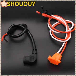 SHOUOUY ปลั๊กเชื่อมต่อแบตเตอรี่ แนวตั้ง สามแนวตั้ง พร้อมสายเคเบิล 12AWG สําหรับยานพาหนะไฟฟ้า กลางแจ้ง