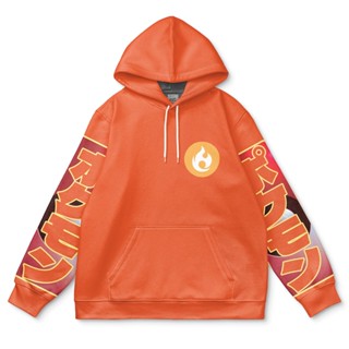 Charmander เสื้อกันหนาว มีฮู้ด ลายโปเกม่อน แฟชั่นสตรีท