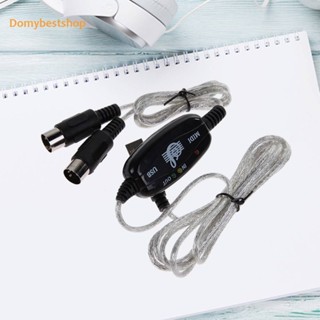 [Domybestshop.th] สายเคเบิลแปลงคีย์บอร์ด 6 ฟุต PC USB เป็น MIDI