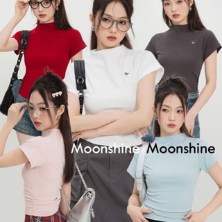 Moon  เสื้อครอป เสื้อแฟชั่นผู้หญิง y2k สีพื้น สําหรับผู้หญิง ใส่ไปคลับ ปาร์ตี้ 2023 Unique ทันสมัย ทันสมัย High quality A29J1QX 36Z230909