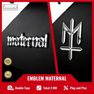 สติกเกอร์โลโก้ MATRENAL EMBLEM MATERNAL MATERNAL STICKER หรือ MATERNAM STICKER EMBLEM อุปกรณ์เสริม BEAT AEROX PCX ADV NMAX Moslem EMBLEM Motorcycle STICKER จํานวน 1 ชิ้น