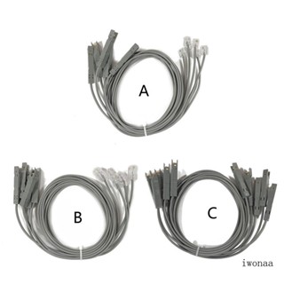 Iwo RJ11 RJ45 สายทดสอบโมดูลเสียง สําหรับ Telecom Patch Panel Check Test Cord