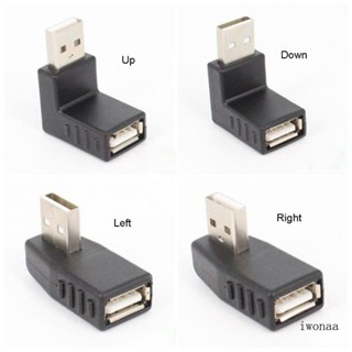 Iwo อะแดปเตอร์แปลงมุมงอ 90 องศา Mini USB ตัวผู้ เป็น USB ตัวเมีย OTG สําหรับคอมพิวเตอร์