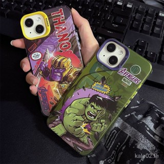 เคสโทรศัพท์มือถือ ขอบนิ่ม แบบป้องกัน ลายอนิเมะ Hulk Steel สําหรับ iPhone 14pro 13promax 12 11