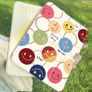 Happy Smile เคสหลังใสไอแพด มีที่ใส่ปากกา โปร10 5นิ้ว gen10 2 แอร์1/2/3/4/5 air10 9 9 7 gen6/7/8/9/10 2018 CASE IPAD 9935