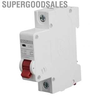 Supergoodsales Circuit Breaker 1P DC 250V MCB 40A DIN Rail Mount Protection Switch 6000A Breaking