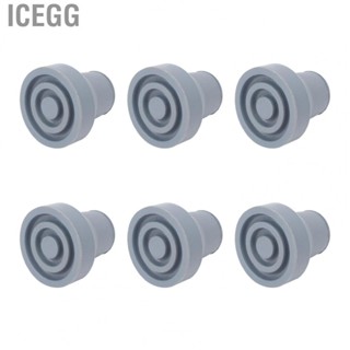 Icegg Cane Tips  Rubber Soft Odorless Heavy Duty for Three Legged Canes